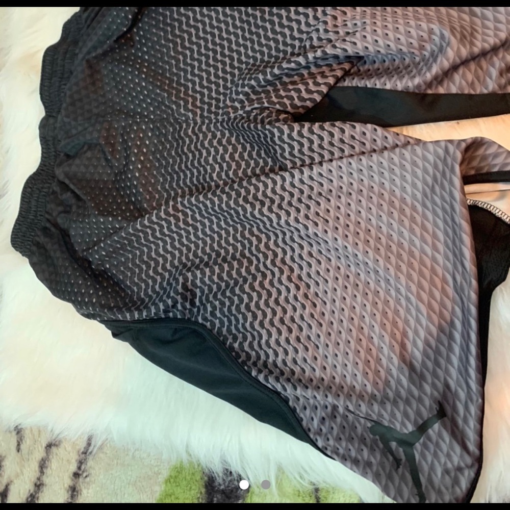 Black and grey Jordan shorts